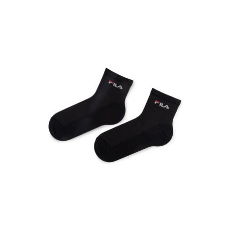 Fila Súprava 3 párov vysokých ponožiek unisex Calza Quarter F1742 Čierna