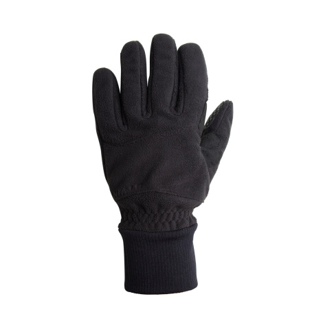 Zimné cyklistické rukavice 100 fleecové čierne