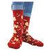 Noviti Froté SF 012 U 06 ciastek červené Dámské ponožky