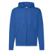 Blue Zippered Hoodie Classic Fruit of the Loom