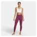 Nike legíny Yoga Dri-Fit Wmn 7/8 rosewood