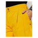 Liu Jo Kožené šortky C19189 P0338 Žltá Regular Fit