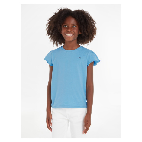 Modré dievčenské tričko Tommy Hilfiger