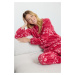 Trendyol Red Winter Themed Winter Polar Fleece Knitted Pajama Set