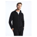 LC Waikiki Men's High Neck Long Sleeve Fleece Cardigan