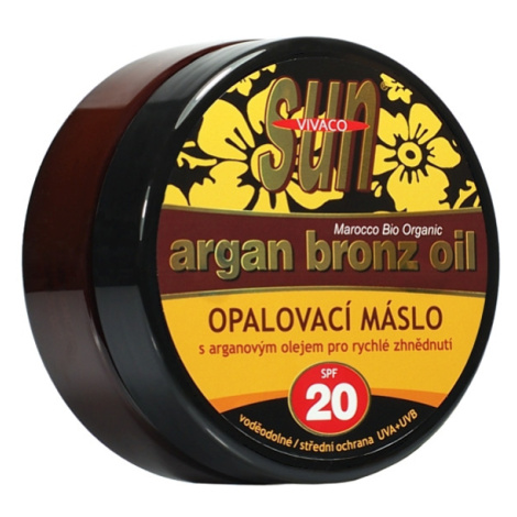 VIVACO SUN ARGAN BRONZ opaľovacie maslo SPF20 s argánovým olejom