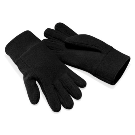 Beechfield Pánske fleecové rukavice B296 Black