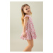 DEFACTO Baby Girl Floral Short Sleeve Dress