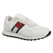 Tommy Hilfiger RETRO LEATHER TJM RUNNER Pánska voľnočasová obuv, biela, veľkosť