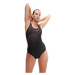 Speedo hyperboom placement muscleback black/electric pink/usa charcoal