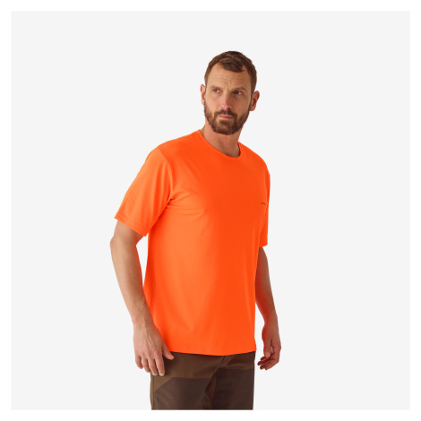 Priedušné tričko 300 oranžové fluorescenčné SOLOGNAC