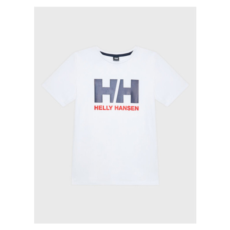 Helly Hansen Tričko Logo 41709 Biela Regular Fit