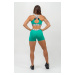 NEBBIA - Fitness šortky s vysokým pásom GLUTE PUMP 240 (green) - NEBBIA
