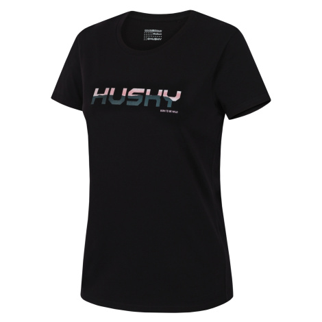 Women's cotton T-shirt HUSKY Tee Wild L black