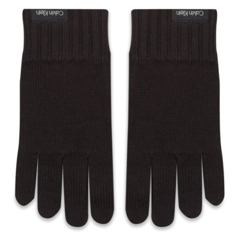 Calvin Klein Pánske rukavice Classic Cotton Rib Gloves K50K511011 Čierna