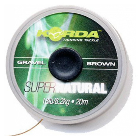 Korda náväzcová šnúra super natural gravel brown-priemer 25 lb