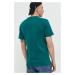 Bavlnené tričko Tommy Jeans zelená farba, s nášivkou