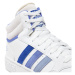 Pánska rekreačná obuv ADIDAS Hoops 3.0 Mid cloud white blue spark semi cobalt blue