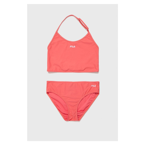 Dvojdielne detské plavky Fila ružová farba