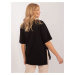 ČIERNE OVERSIZE TRIČKO S POTLAČOU MEDVEDÍKA PM-TS-4575.30-BLACK