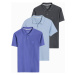 Ombre Set of men's pique knit polo shirts 3-pack