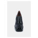 Kožené lodičky Jonak BILLE CUIR čierna farba, na podpätku, 3100159