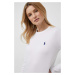 Bavlnené tričko s dlhým rukávom Polo Ralph Lauren biela farba,211898699