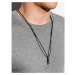 Ombre Clothing Men's necklace on the leather strap A358