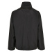Nylon crepe jacket with double pocket black
