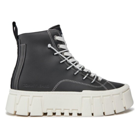 Tommy Jeans Sneakersy Tjw Platform Mc EN0EN02498 Čierna Tommy Hilfiger