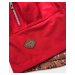 Červená dámska obojstranná bunda - parka / prešívaná (CAN-621)