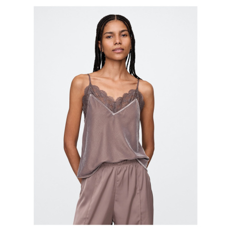 GAP Velvet tank top with lace - Women's