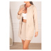 armonika Women's Beige Pocket Flap Cachet Jacket