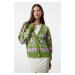 Trendyol Lime Patterned Knitwear Cardigan