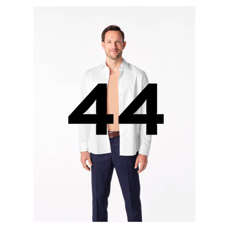 Zvýhodnený balíček - biela pánska košeľa GENT + neviditeľné tričko ARLON - 44