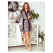 Bathrobe Eldar First Lady Shanti S-XL black-leopard print 2