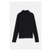 TRIČKO GANT SHIELD LS TURTLENECK BLACK