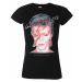 Tričko metal ROCK OFF David Bowie Aladdin Sane Čierna