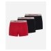 Spodná Bielizeň Karl Lagerfeld Metallic Elastic Trunk Set 3-Pack Black/Chili Pepper