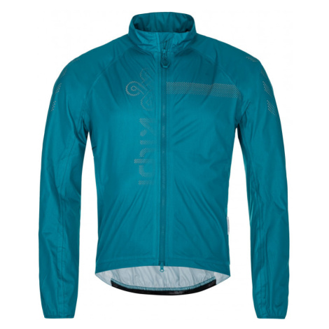 Men's cycling waterproof jacket KILPI RAINAR-M turquoise