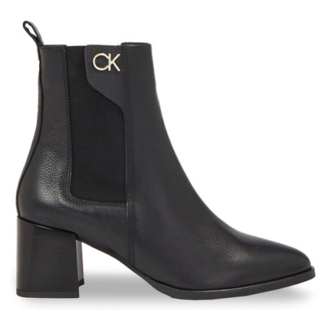 Calvin Klein Členková obuv Almond Chelsea Boot W/Hw 55 HW0HW01814 Čierna