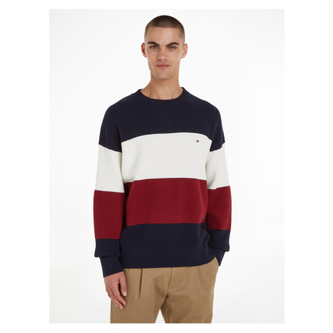 Red-blue men's striped sweater Tommy Hilfiger - Men