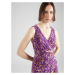 Lauren Ralph Lauren Šaty 'CLASSIC'  trstinová / purpurová / biela