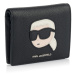 Peňaženka Karl Lagerfeld K/Ikonik 2.0 Leather Bifld Wlt Čierna