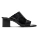 Calvin Klein Jeans Šľapky 5 Heel Sandal Lh Mg Mtl YW0YW01500 Čierna