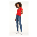 Rifle - Tommy Jeans MID RISE SKINNY NORA SDLGM modré