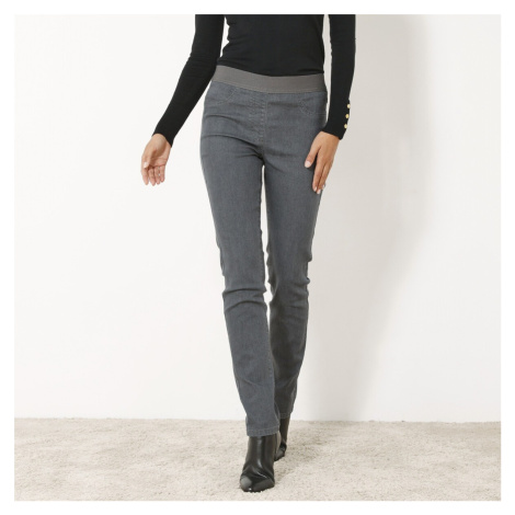 Sivé dámske jeggings