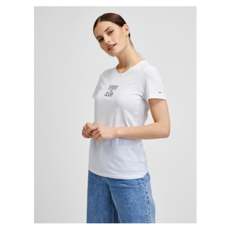White Women's T-Shirt Tommy Jeans - Women Tommy Hilfiger
