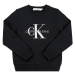 Calvin Klein Jeans Mikina Monogram Logo IU0IU00069 Čierna Regular Fit