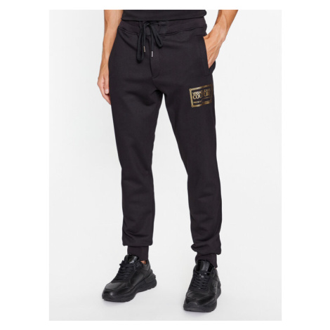 Versace Jeans Couture Teplákové nohavice 75GAAT12 Čierna Regular Fit